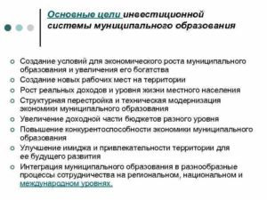 Инвестиционная политика муниципального образования - курсовая работа